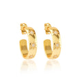 White Zircon Hoop Earrings - La Vitá Jewels