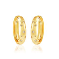 Star Zircon Hoop Earrings - La Vitá Jewels
