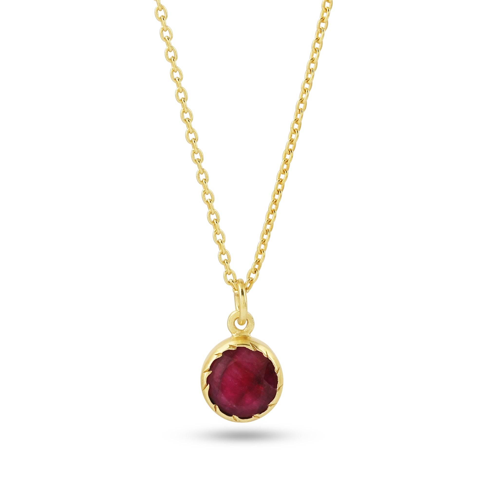 Ruby Gemstone Necklaces - La Vitá Jewels