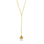 Labradorite and Rainbow Y shape Lariat Necklaces - La Vitá Jewels