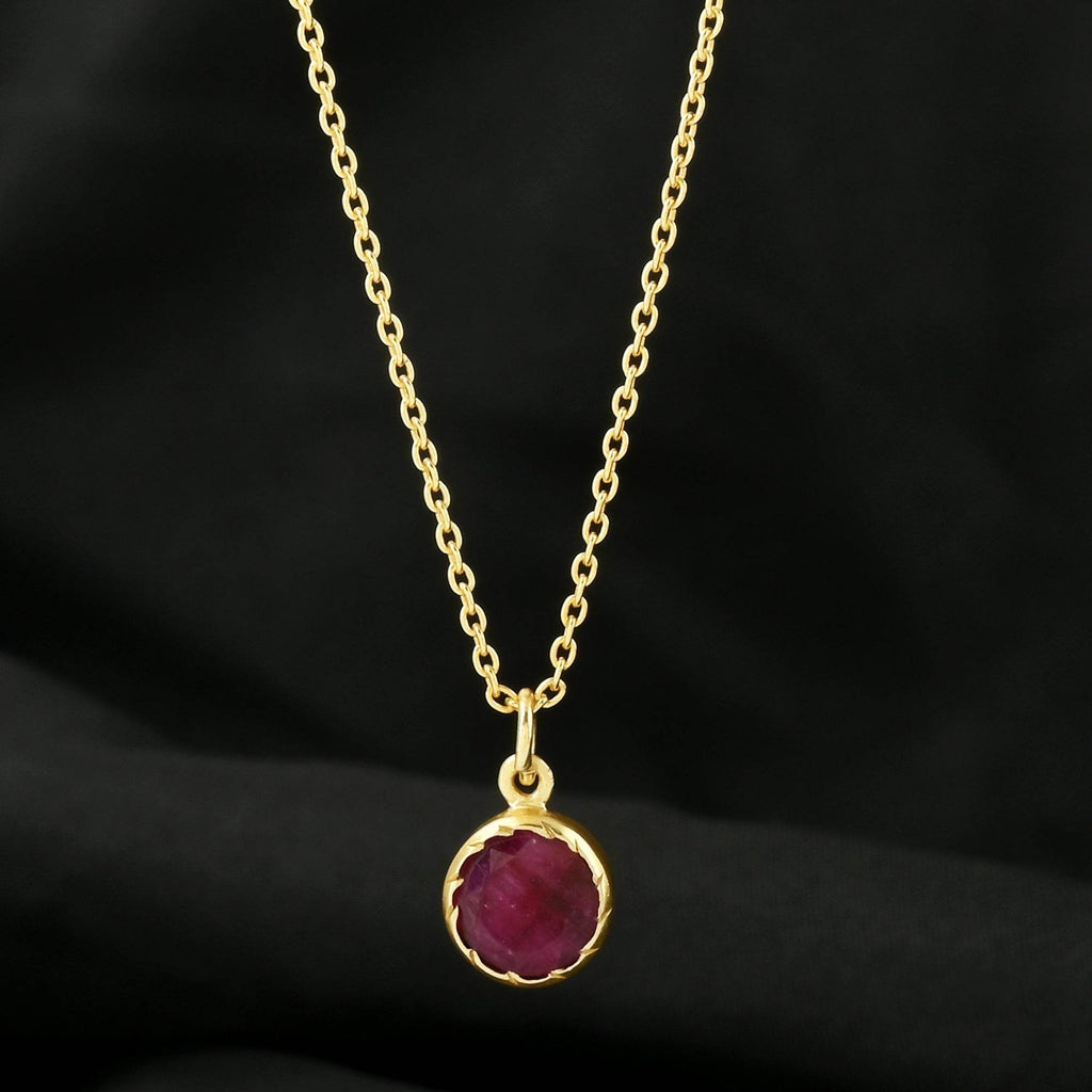 Ruby Gemstone Necklaces - La Vitá Jewels