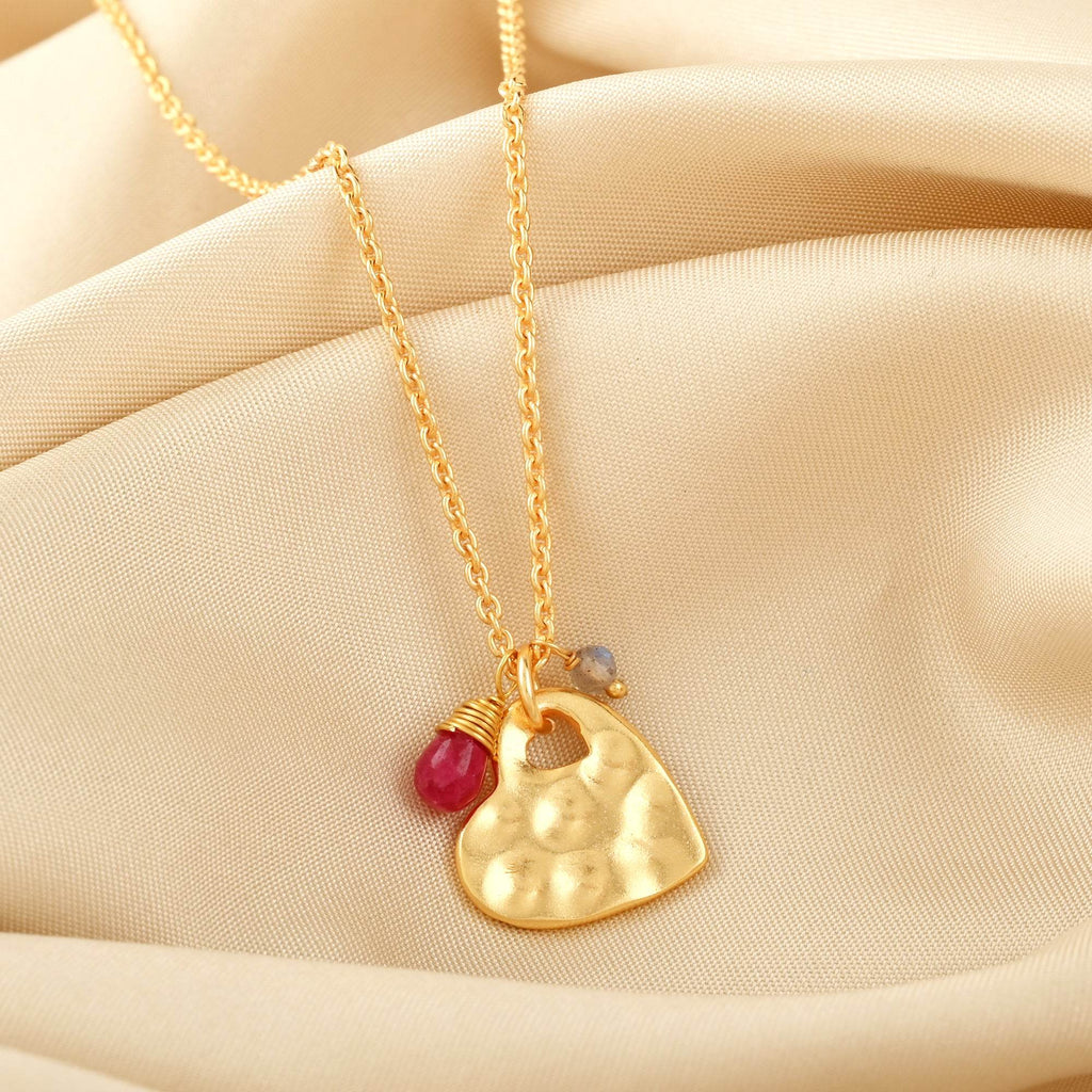 Forever In Love Gemstone Necklace - La Vitá Jewels