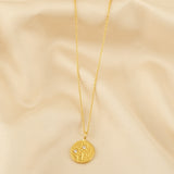 White CZ Flower Texture Necklaces