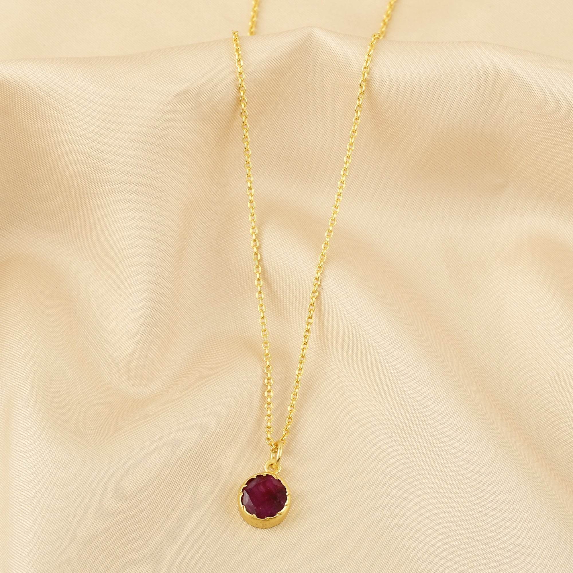 Ruby Gemstone Necklaces - La Vitá Jewels