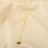 Labradorite and Rainbow Y shape Lariat Necklaces