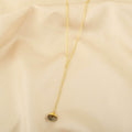Labradorite and Rainbow Y shape Lariat Necklaces - La Vitá Jewels