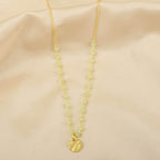 Green Chalcedony Beads Necklace - La Vitá Jewels