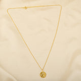 White CZ Flower Texture Necklaces
