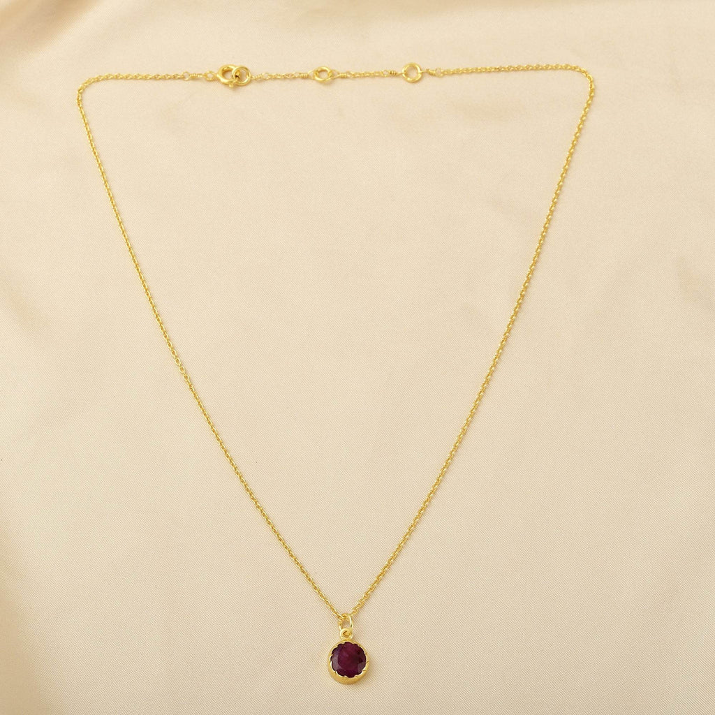 Ruby Gemstone Necklaces - La Vitá Jewels