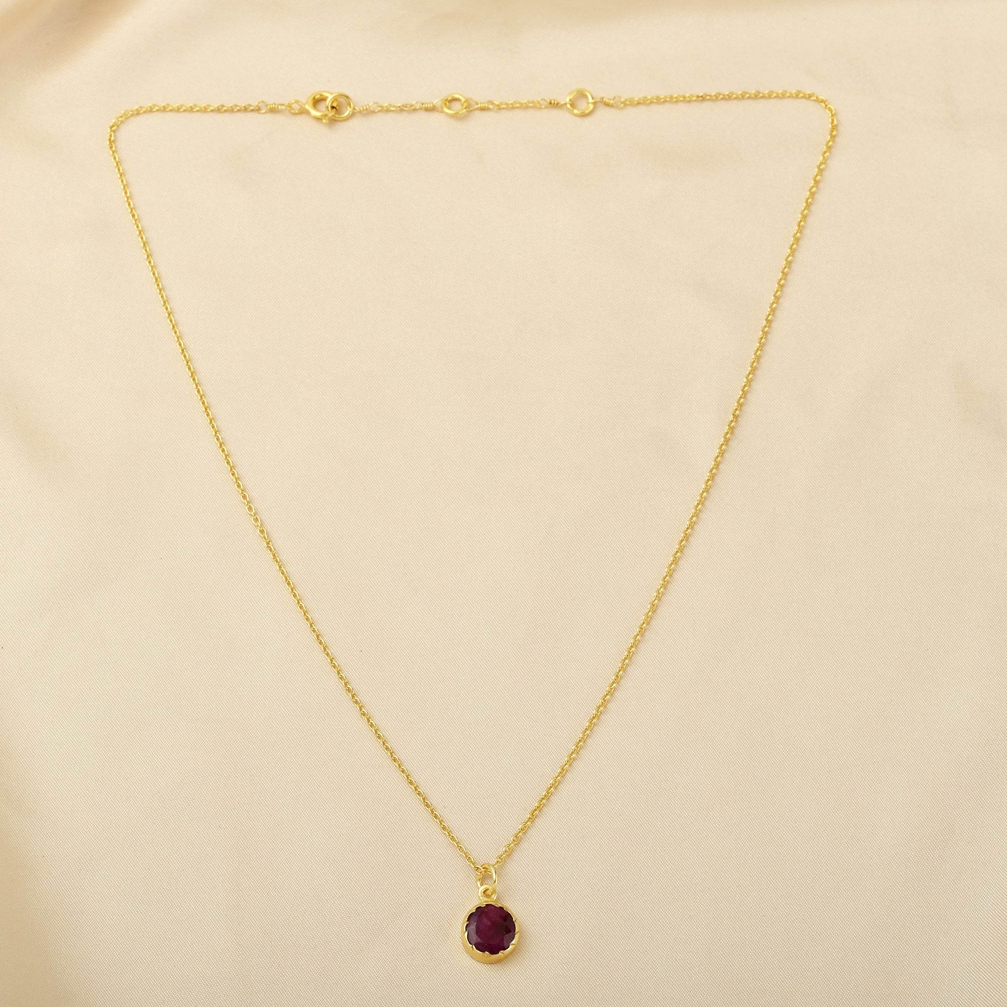 Ruby Gemstone Necklaces - La Vitá Jewels