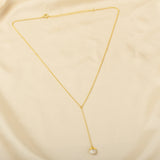 Labradorite and Rainbow Y shape Lariat Necklaces