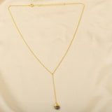 Labradorite and Rainbow Y shape Lariat Necklaces