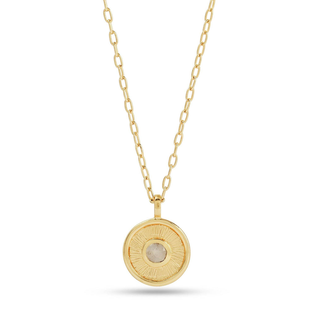 Golden Harmony Moonstone Necklace - La Vitá Jewels