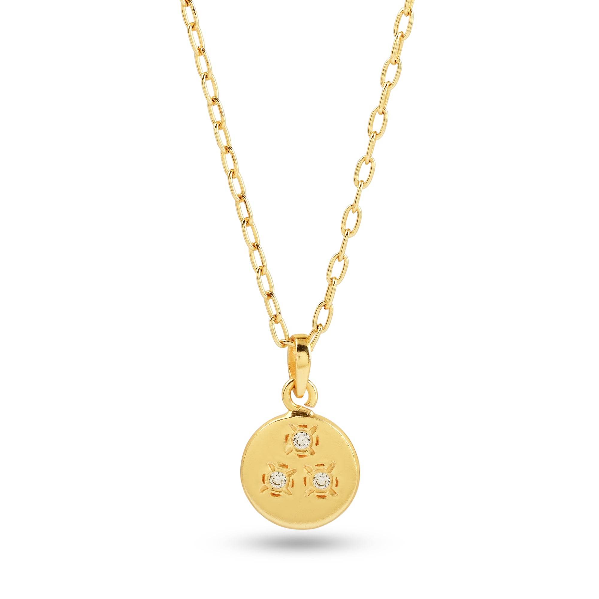Jessie Disc Zirconia Necklace - La Vitá Jewels