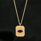 Cushion shape with Evil Eye Necklace - La Vitá Jewels