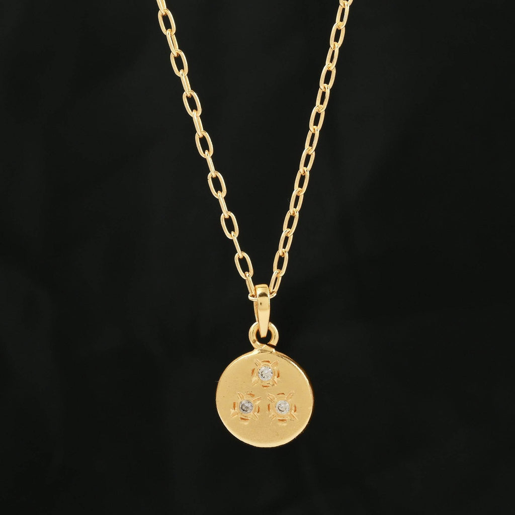 Jessie Disc Zirconia Necklace - La Vitá Jewels