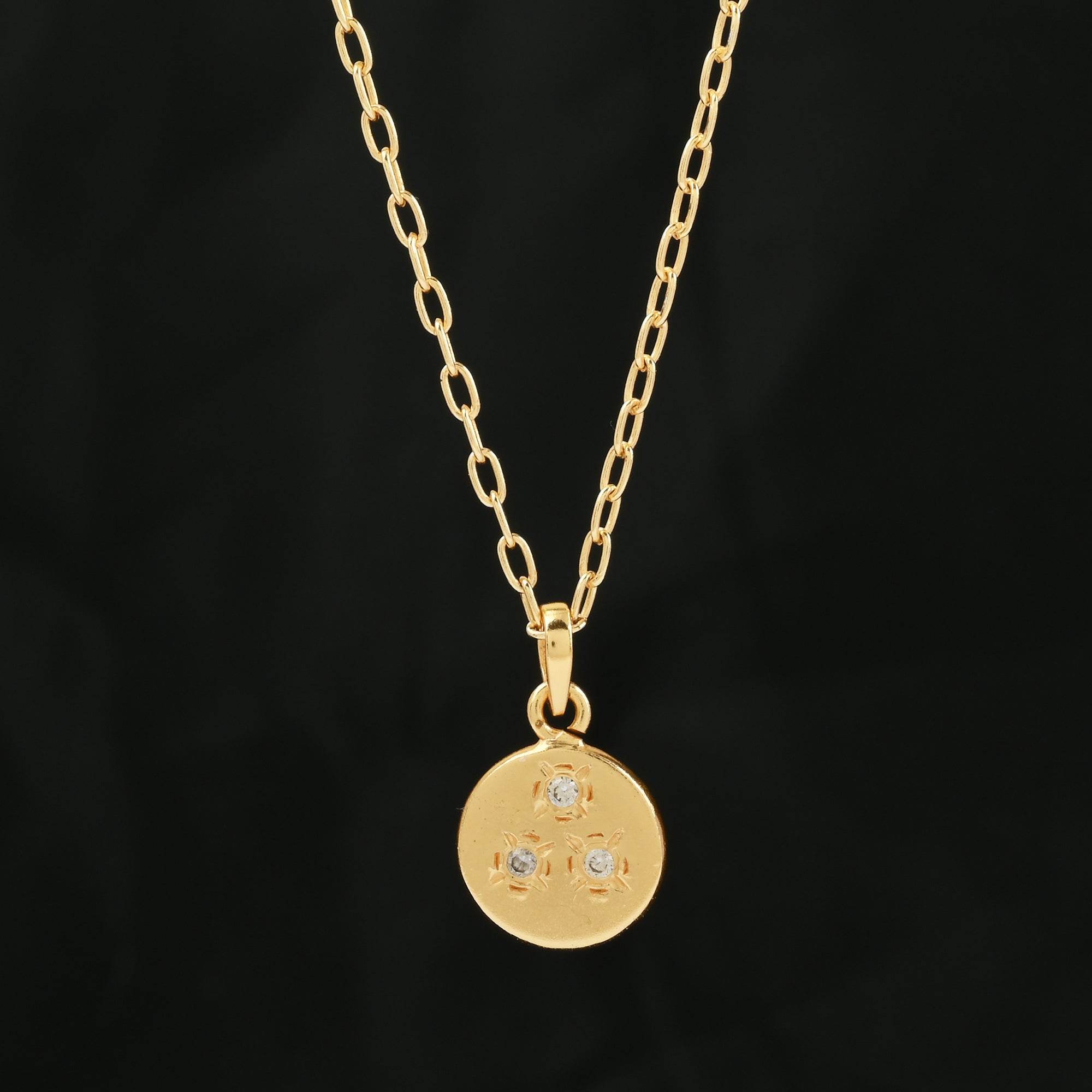Jessie Disc Zirconia Necklace - La Vitá Jewels