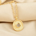 Golden Harmony Moonstone Necklace - La Vitá Jewels