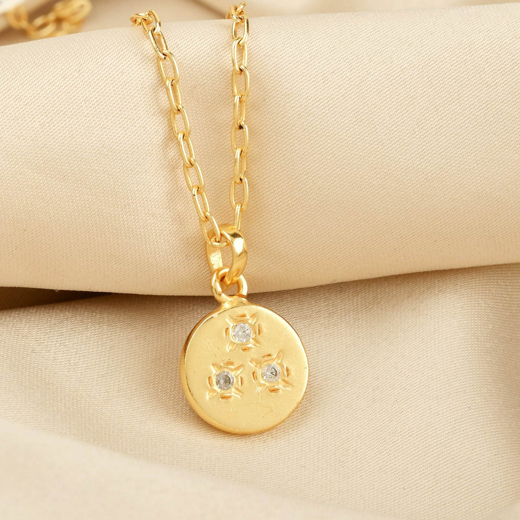 Jessie Disc Zirconia Necklace - La Vitá Jewels