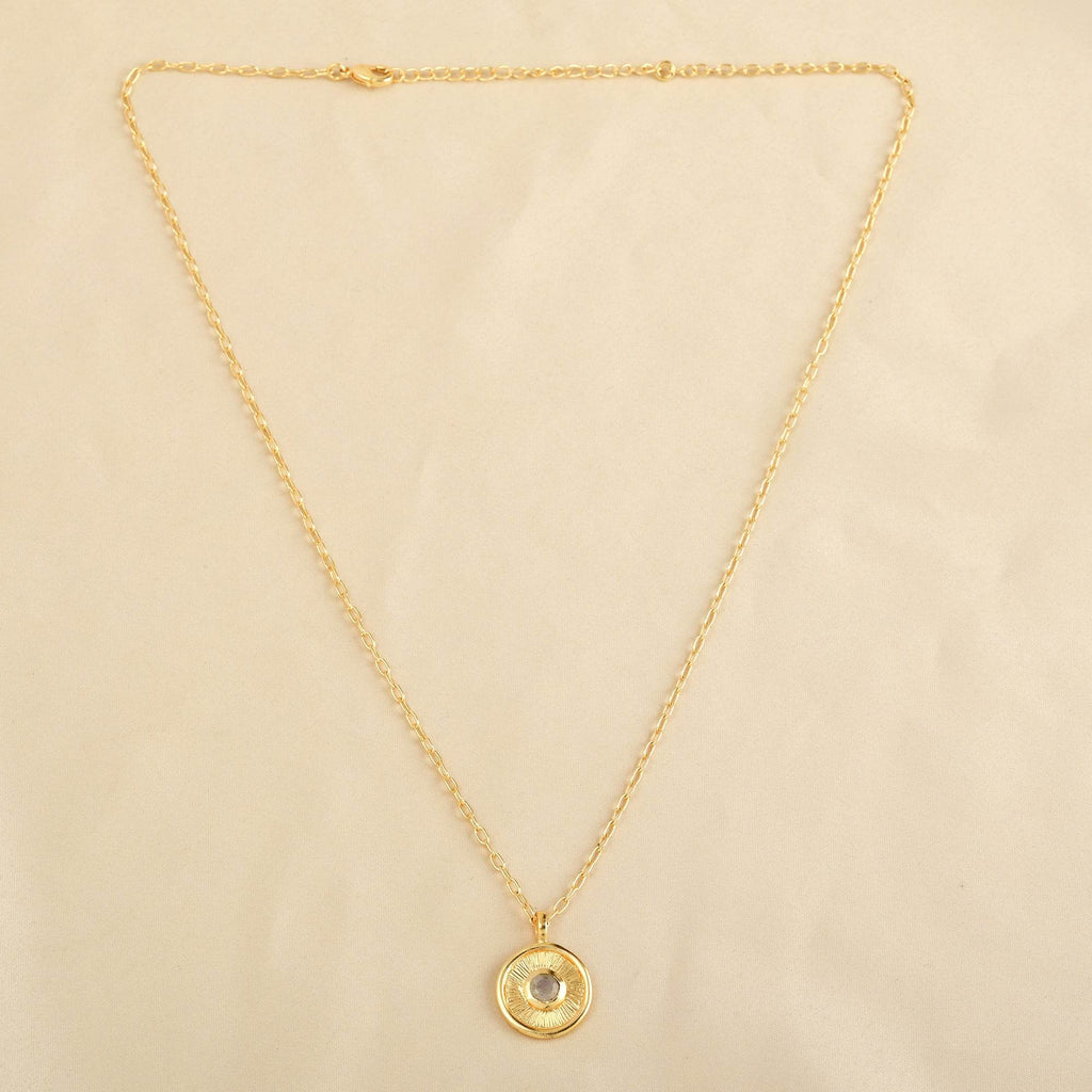 Golden Harmony Moonstone Necklace - La Vitá Jewels