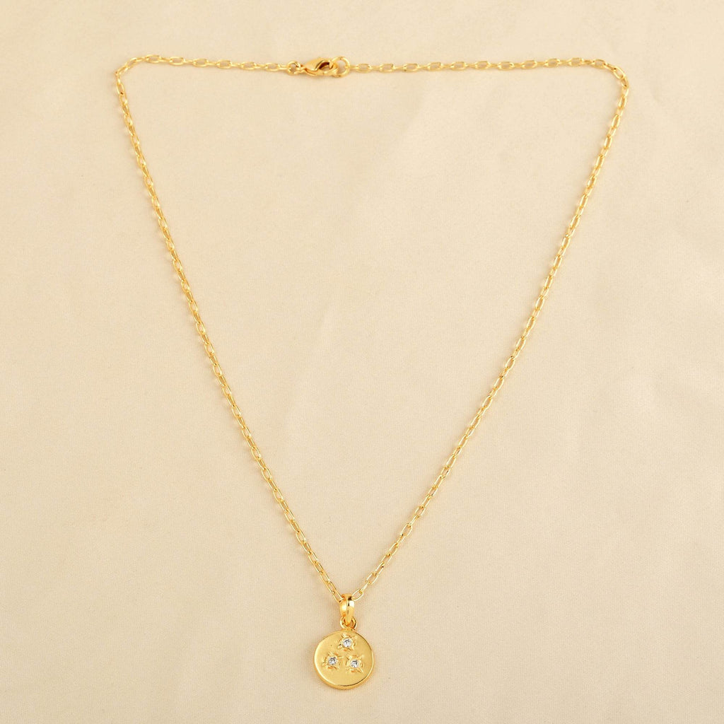 Jessie Disc Zirconia Necklace - La Vitá Jewels