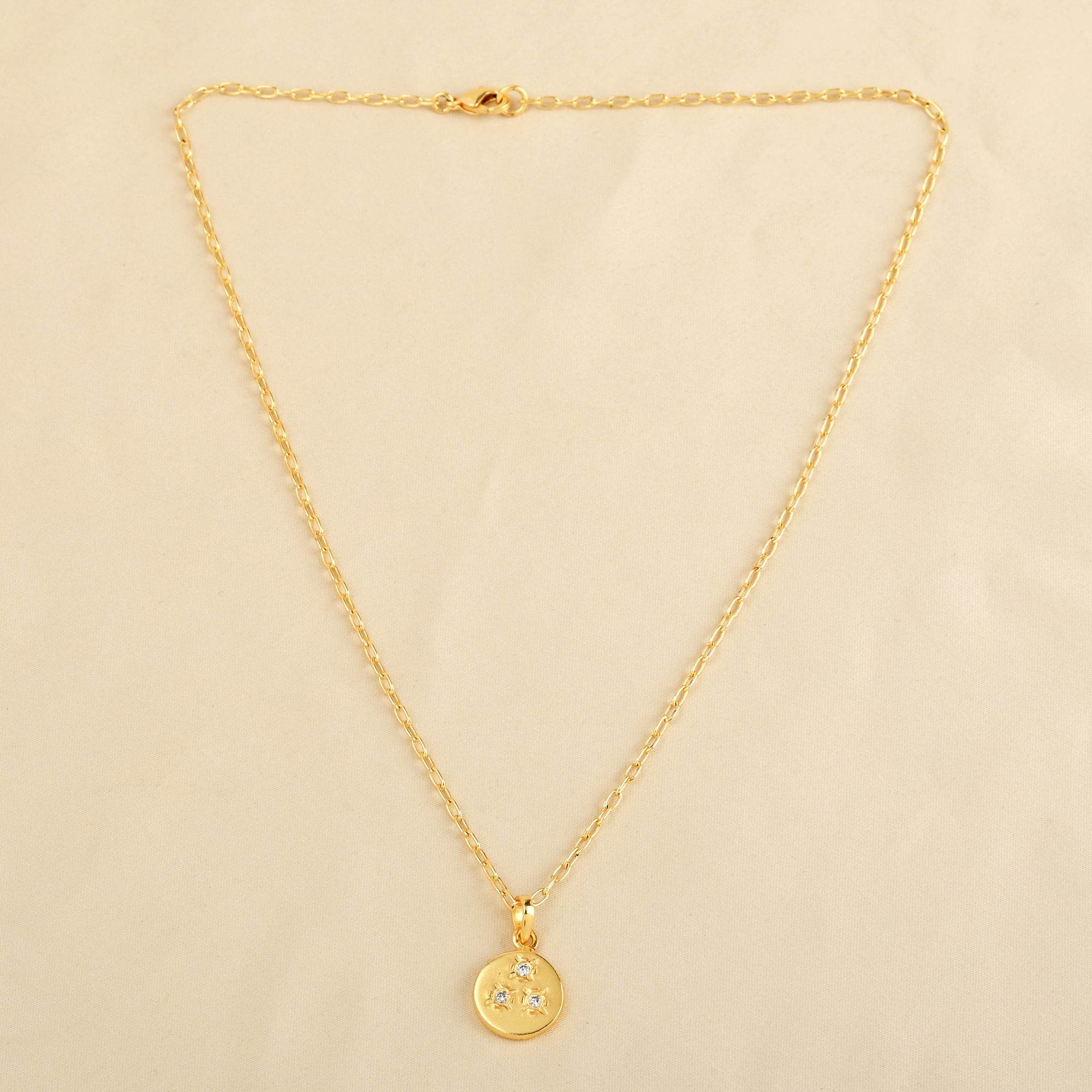 Jessie Disc Zirconia Necklace - La Vitá Jewels