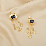 Parnika Blue Sapphire and Labradorite Earrings