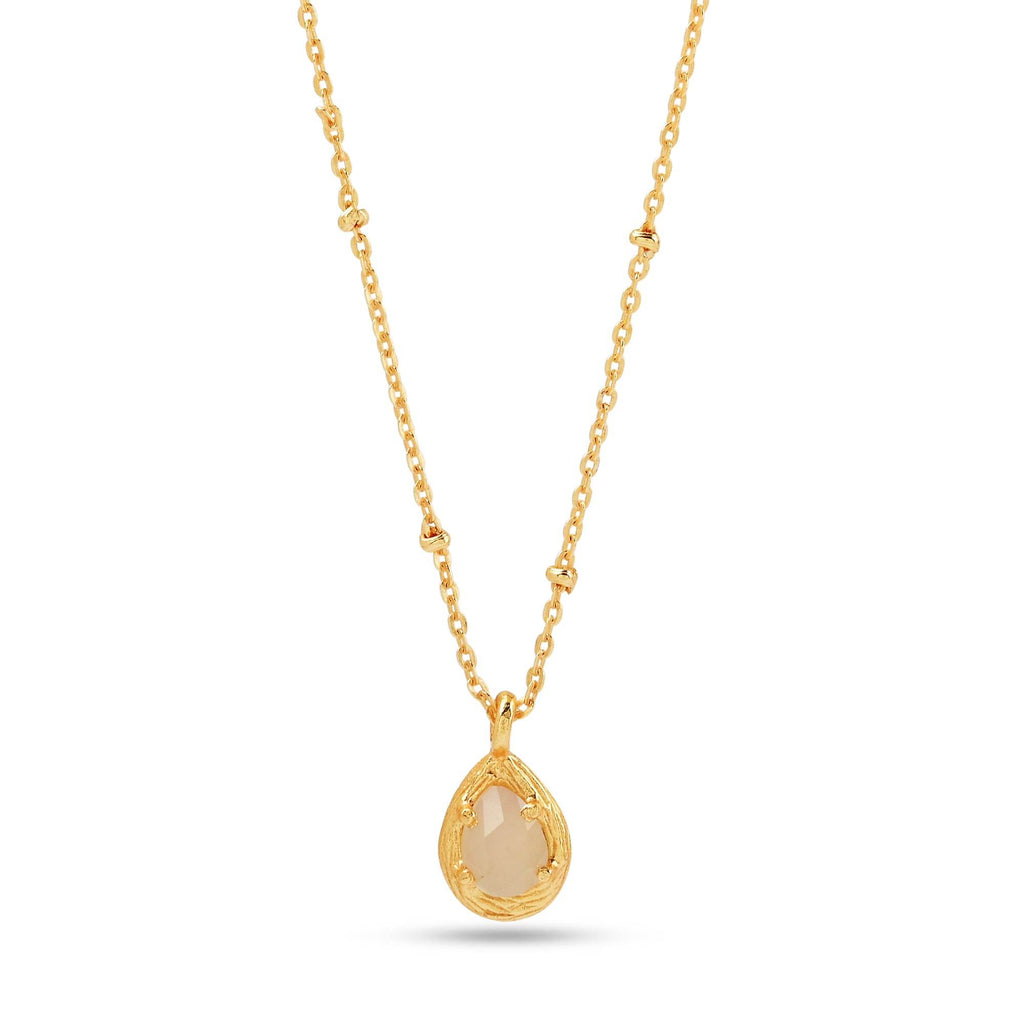 Allena White Chalcy Necklace - La Vitá Jewels