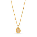 Allena White Chalcy Necklace - La Vitá Jewels
