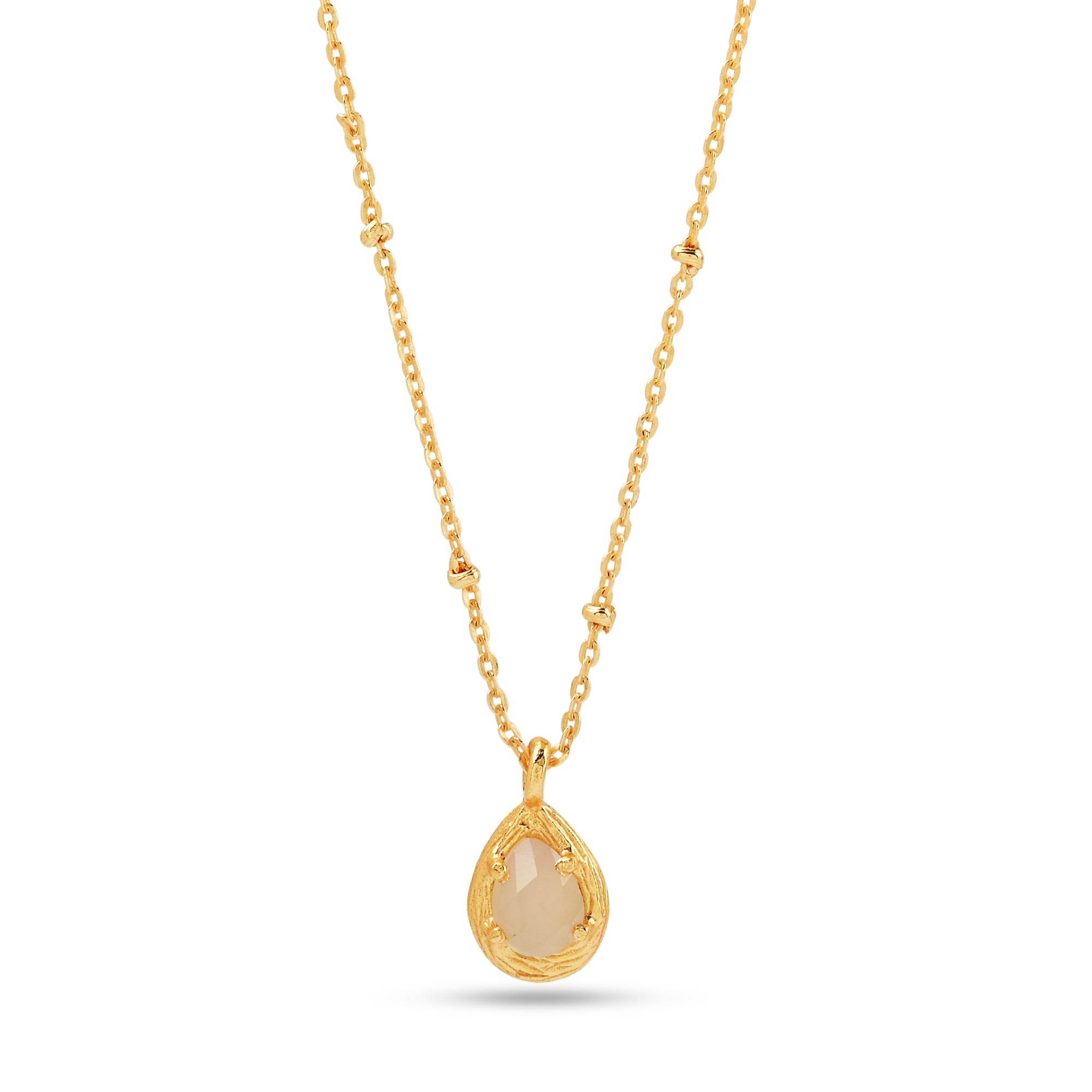 Allena White Chalcy Necklace - La Vitá Jewels