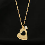 Baroque Pearl with Heart Shape Necklaces