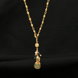 Multi stone with Ball Chain Necklaces
