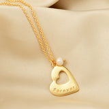 Baroque Pearl with Heart Shape Necklaces