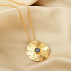 Labradorite and White CZ Sparkling Awareness Necklace - La Vitá Jewels