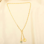 Palm Tree with Aquamarine Gemstone Necklaces - La Vitá Jewels