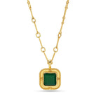 Amelia Green Onyx Necklace - La Vitá Jewels