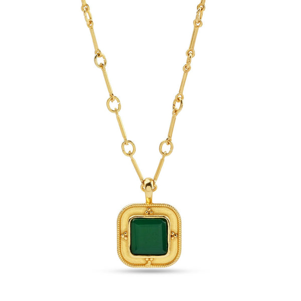 Amelia Green Onyx Necklace - La Vitá Jewels