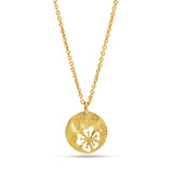 Round Disc Flower Necklaces