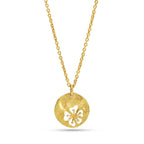 Round Disc Flower Necklaces - La Vitá Jewels
