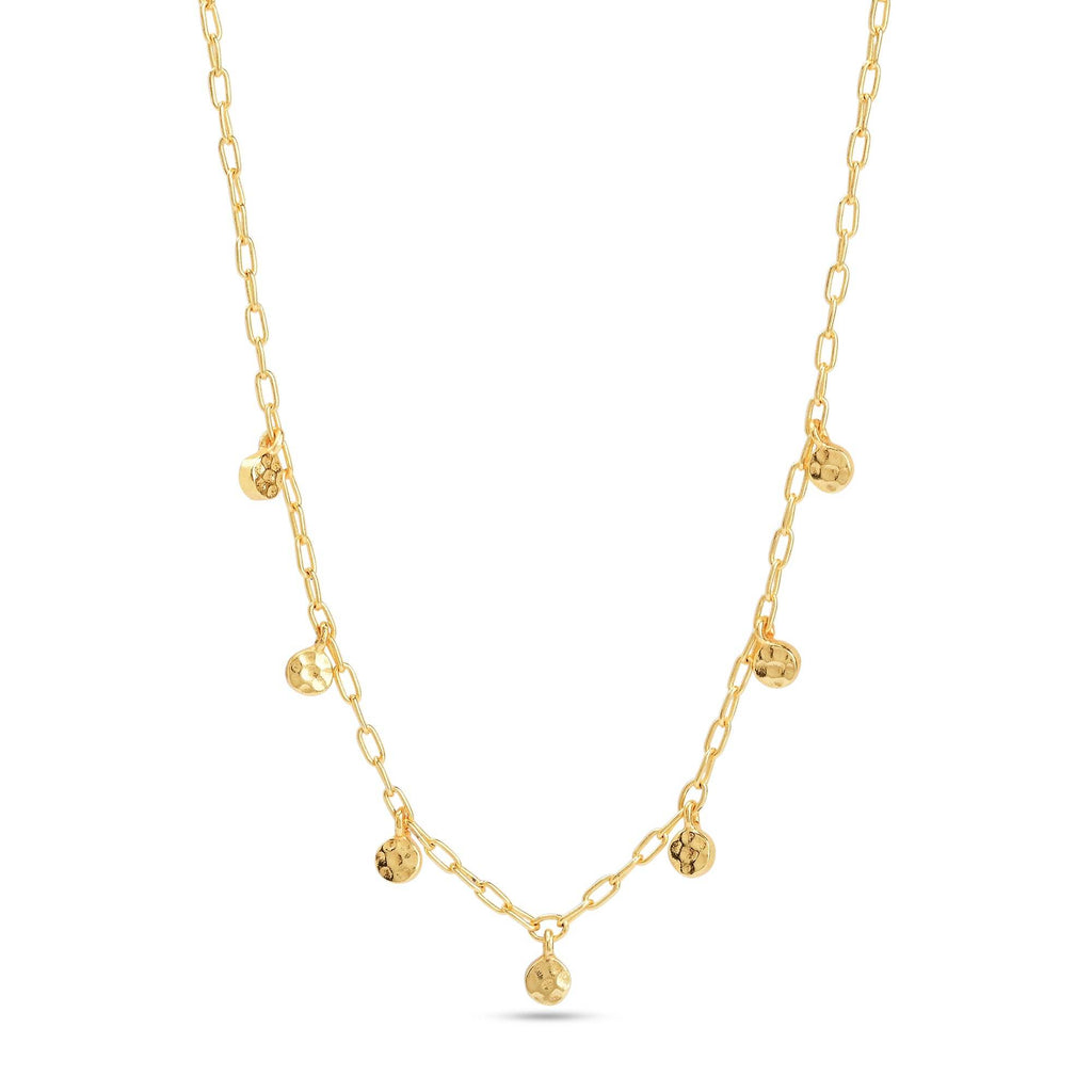 Golden Harmony Textured Necklace - La Vitá Jewels