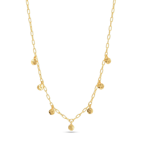 Golden Harmony Textured Necklace - La Vitá Jewels
