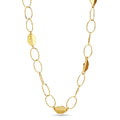 Interlocking with Hammered Leaf Necklaces - La Vitá Jewels