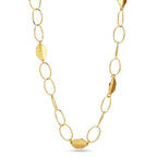 Interlocking with Hammered Leaf Necklaces - La Vitá Jewels