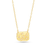 Cushion shape White CZ Necklaces
