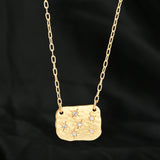 Cushion shape White CZ Necklaces