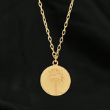Palm Tree Pendant Necklaces