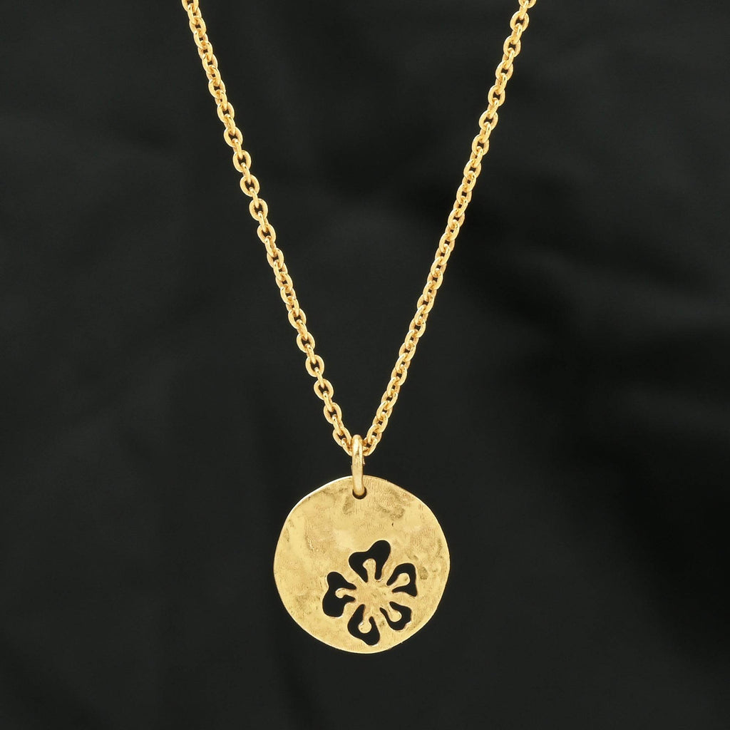 Round Disc Flower Necklaces - La Vitá Jewels