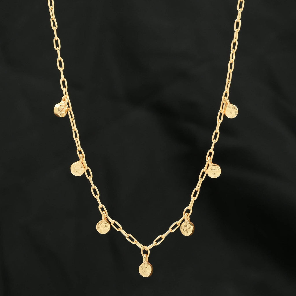 Golden Harmony Textured Necklace - La Vitá Jewels
