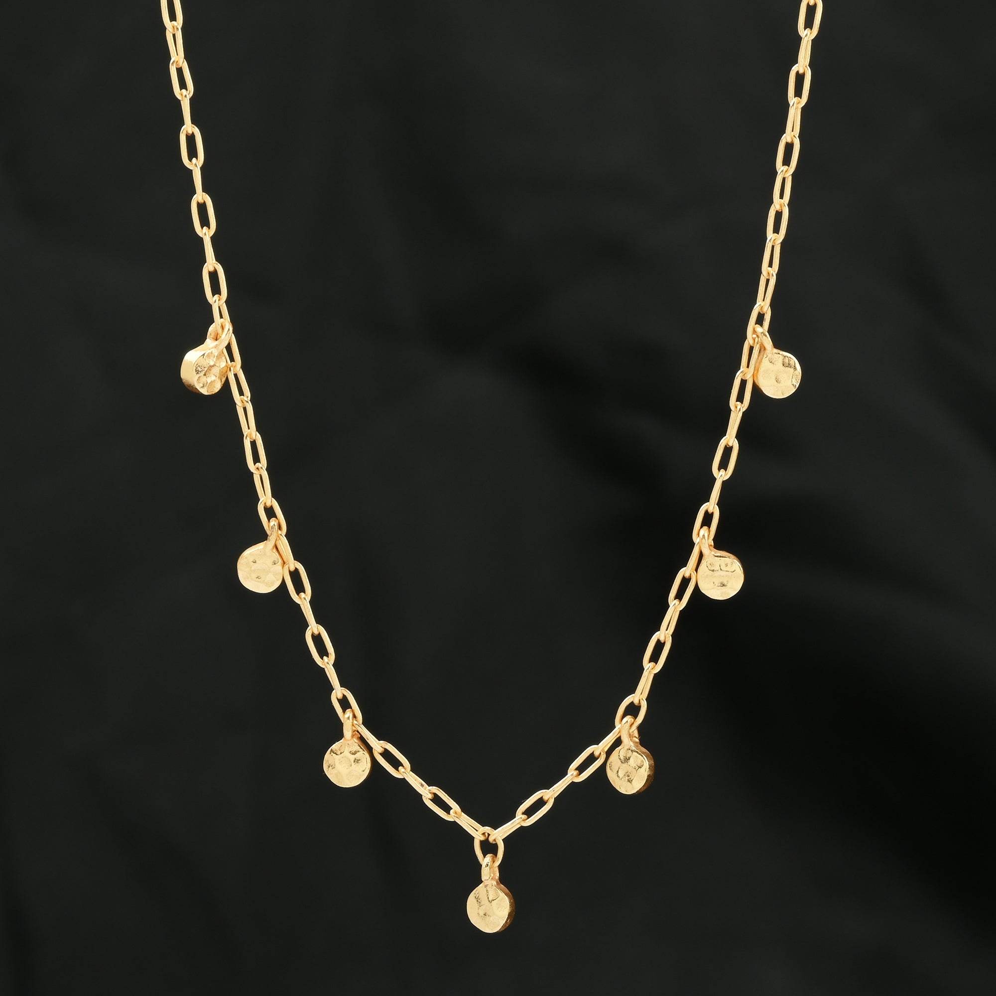 Golden Harmony Textured Necklace - La Vitá Jewels
