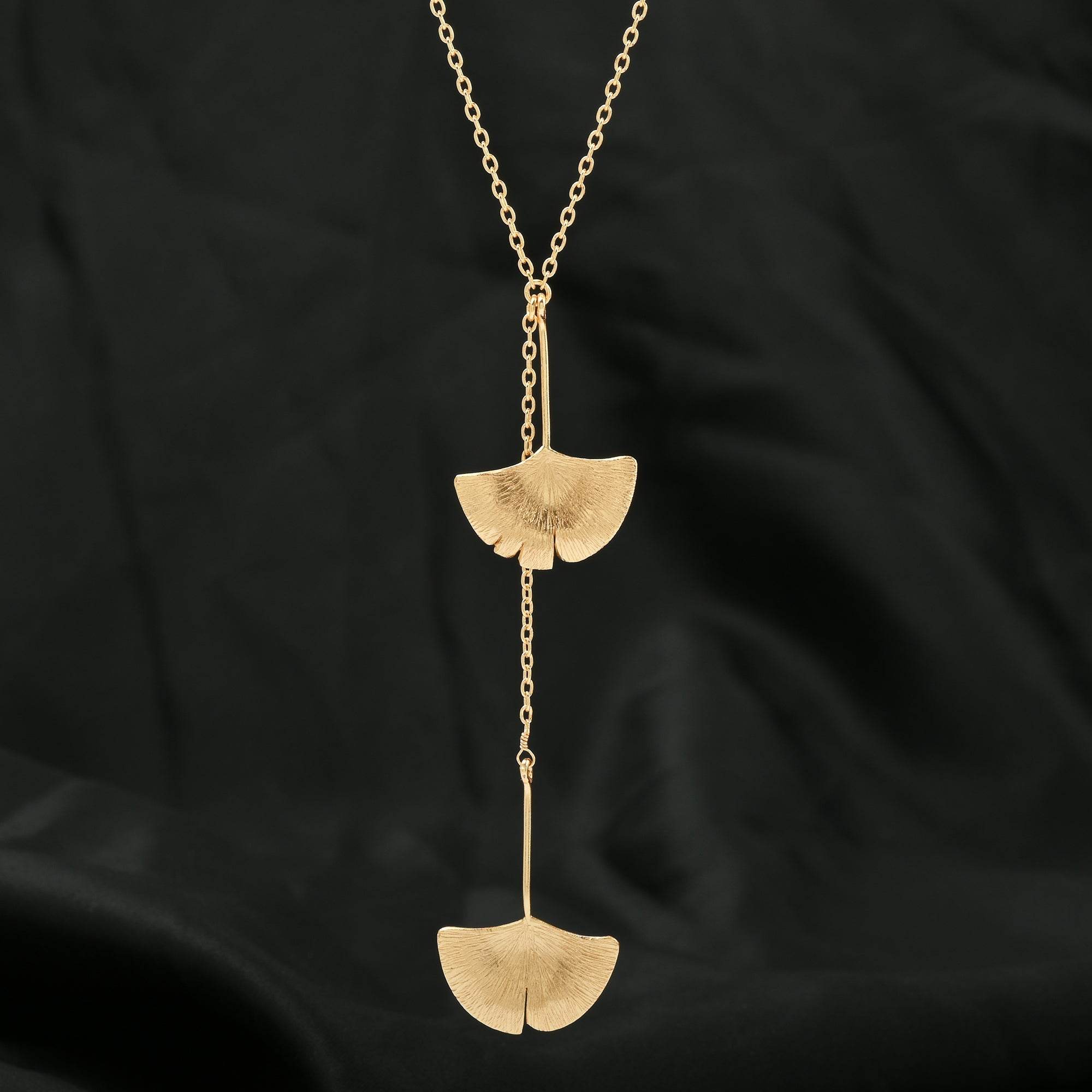 Biloba-Ginkgo Leaf Necklaces - La Vitá Jewels